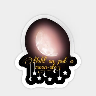 Hold on just a moon-ute! Sticker